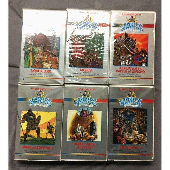 "The Greatest Adventure" Stories from the Bible Lot of 6 Hanna Barbera 1985-87 - Picture 1 of 7